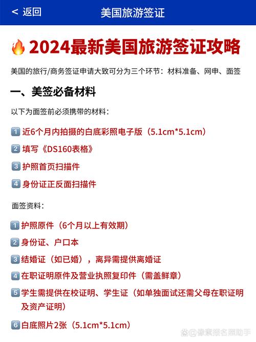 9月份想去美国旅游不知道该怎么准备办理签证的事项请问下各位大侠